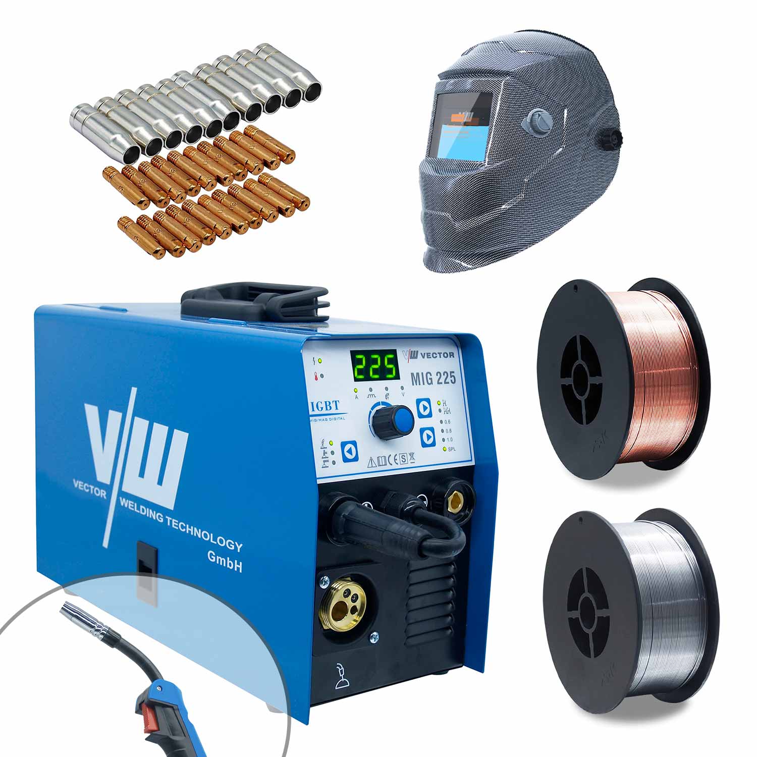 Schweißgerät SET MIG MAG 225A