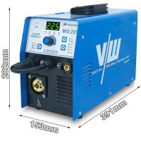 MIG MAG welder 225A, MMA electrode 170A, IGBT, for...