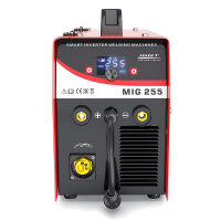 MIG MAG Schweißgerät 255A, MMA Elektrode 170A, IGBT, für 5kg / 15kg Drahtrolle | MIG255A