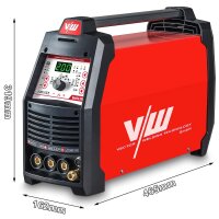 Welding machine SET DC TIG 200A with plasma cutter 50A, automatic helmet, foot pedal & accessories | Berlin 2400