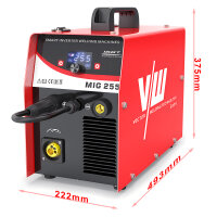 Schweißgerät SET MIG MAG mit Schweißerhelm, 5kg Schweißdraht & Zubehör | MIG255A