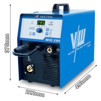 Schweißgerät SET MIG MAG mit Schweißhelm, 5kg Schweißdraht, Zubehör | MIG 295A