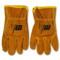 Work gloves, lether | yellow