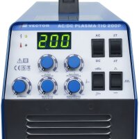 AC/DC WIG Schweißgerät 200A mit Plasmaschneider 50A, MMA Elektrode 170A, HF-Zündung, Alu | 200P Analog