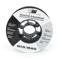 MIG MAG Aluminium Schweißdraht Drahtrolle ER4043 | 0.8 / 2kg / D200 - S200 Rolle