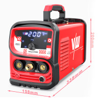 Welder SET DC TIG 200A pulse, helmet, foot pedal, accessories | Tokyo 2300