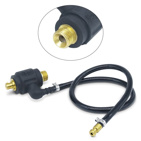 Adapter Gewinde zu Gasschnellverschluss und 13er Dorn für Schlauchpakete