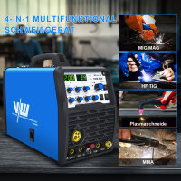 TCM250 Multi-combination welding machine SET - MIG/MAG, TIG, MMA & Plasma with accessories