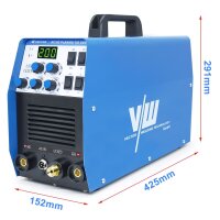 AC/DC TIG welder SET with 50A plasma cutter, helmet, foot pedal & accessories | 200P Analog
