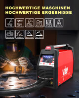 NewYork 2500D – AC/DC WIG Schweißgerät 200A + Plasmaschneider 50A | Digital Set mit Helm, Druckminderer & Zubehör