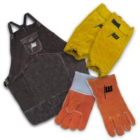 Schweißerschutz SET Schutzkleidung Handschuhe +...