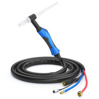 Schweißbrenner WIG 320A, 13mm Dorn, 5pol, M16/1,5 Gewinde, wassergekühlt | WP-18 4m