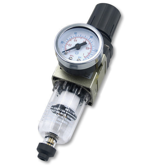 Pressure reducer with water separator | 1/4" pressure regulator