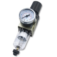 Pressure reducer with water separator | 1/4"...